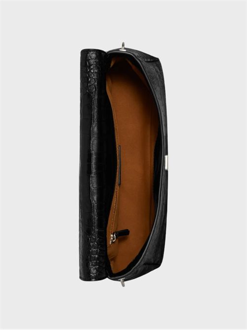 Medium Charlie Croc-Effect Leather Shoulder Bag TORY BURCH | 183354001
